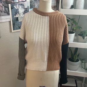 LIKE NEW! a new day Color Block Knit Sweater